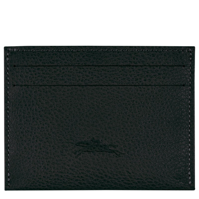 Longchamp Le Foulonné Cardholder Black - Leather outlook