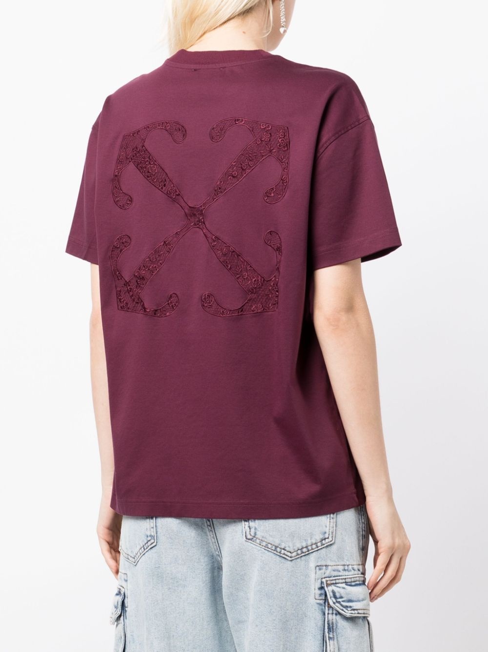 Arrows embroidered T-shirt - 4