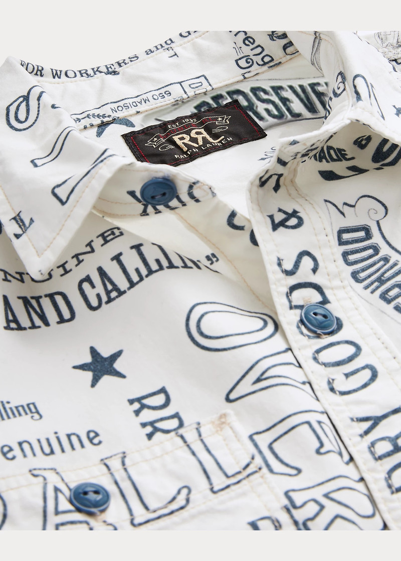 Poplin Graphic Workshirt 4