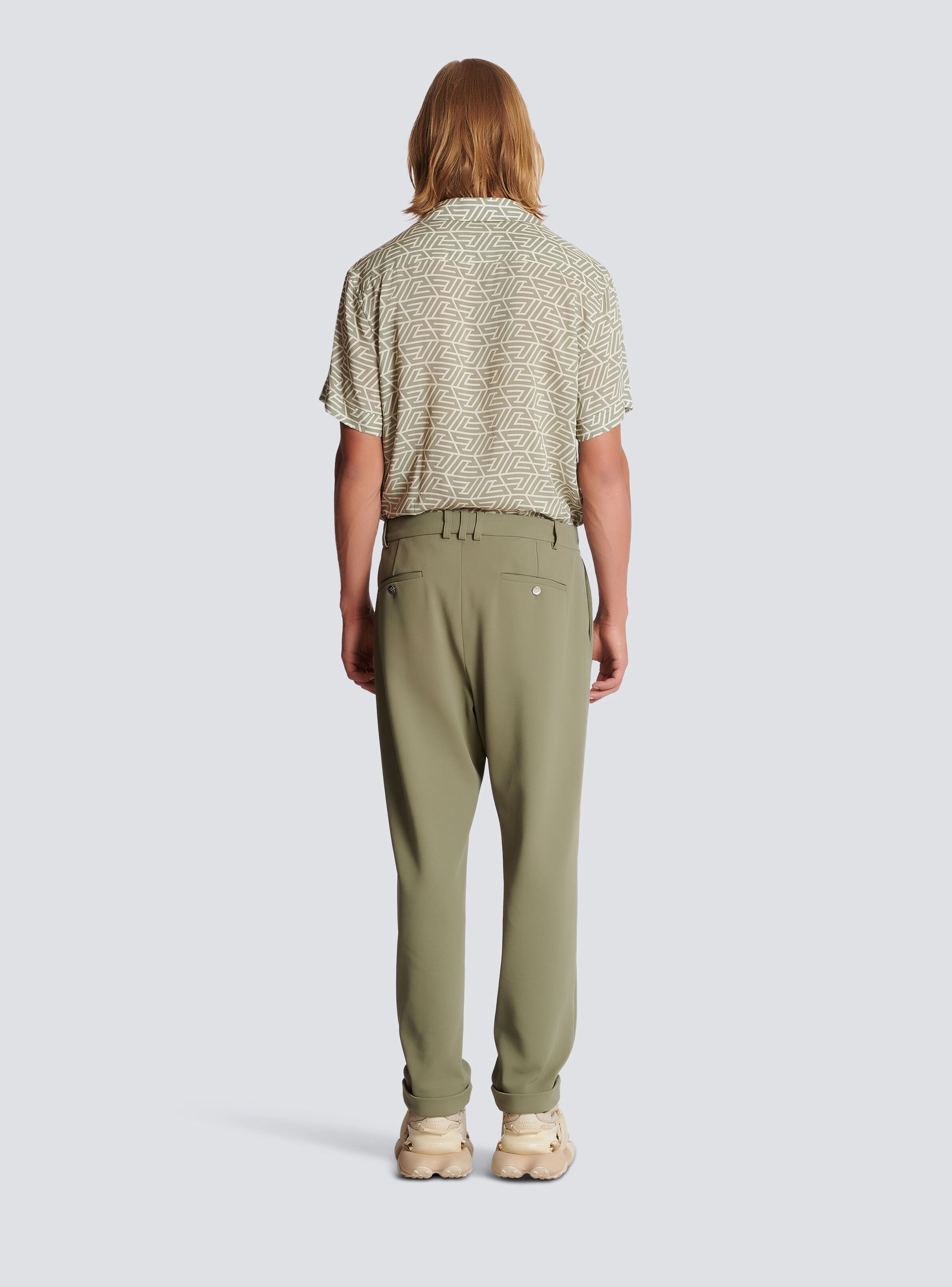 Straight  cut jersey trousers - 4