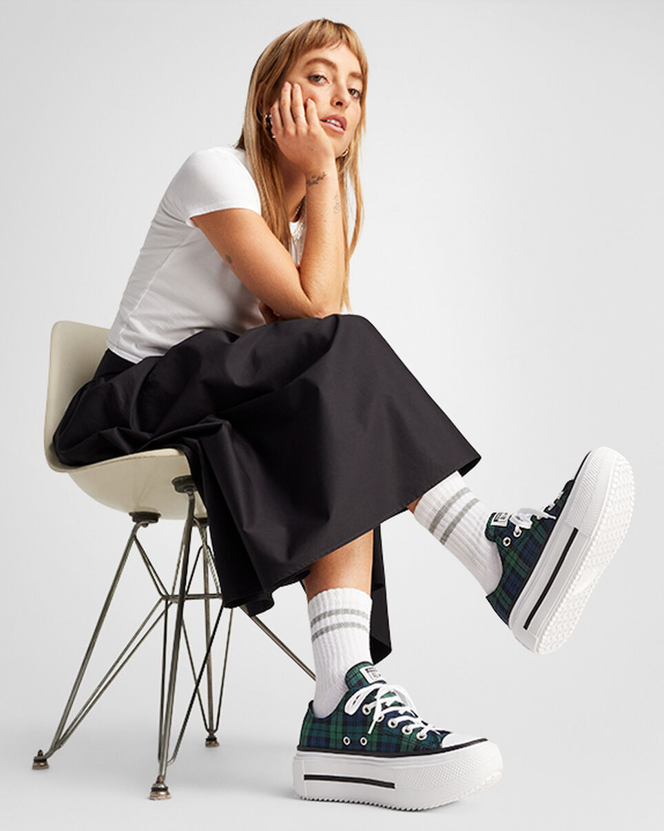 Chuck Taylor All Star Lift Double Stack Platform Plaid - 8