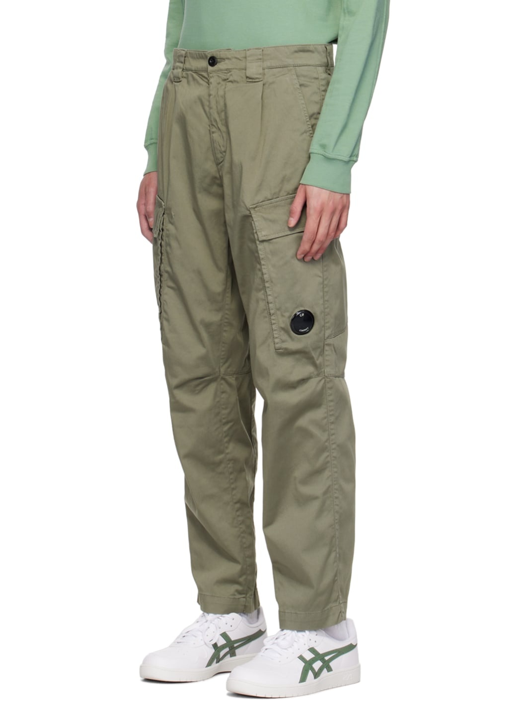 Khaki Loose Cargo Pants - 4