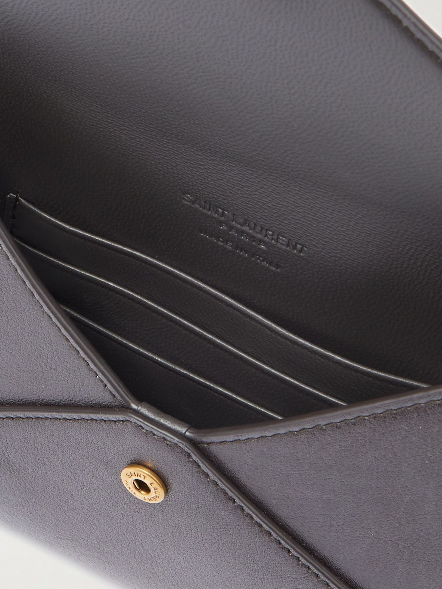 Textured-leather wallet Gray - 5