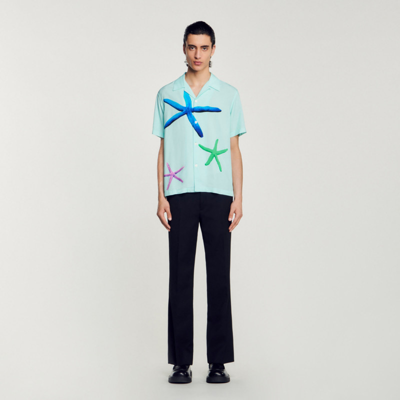 Sandro STARFISH PRINTED SHIRT outlook