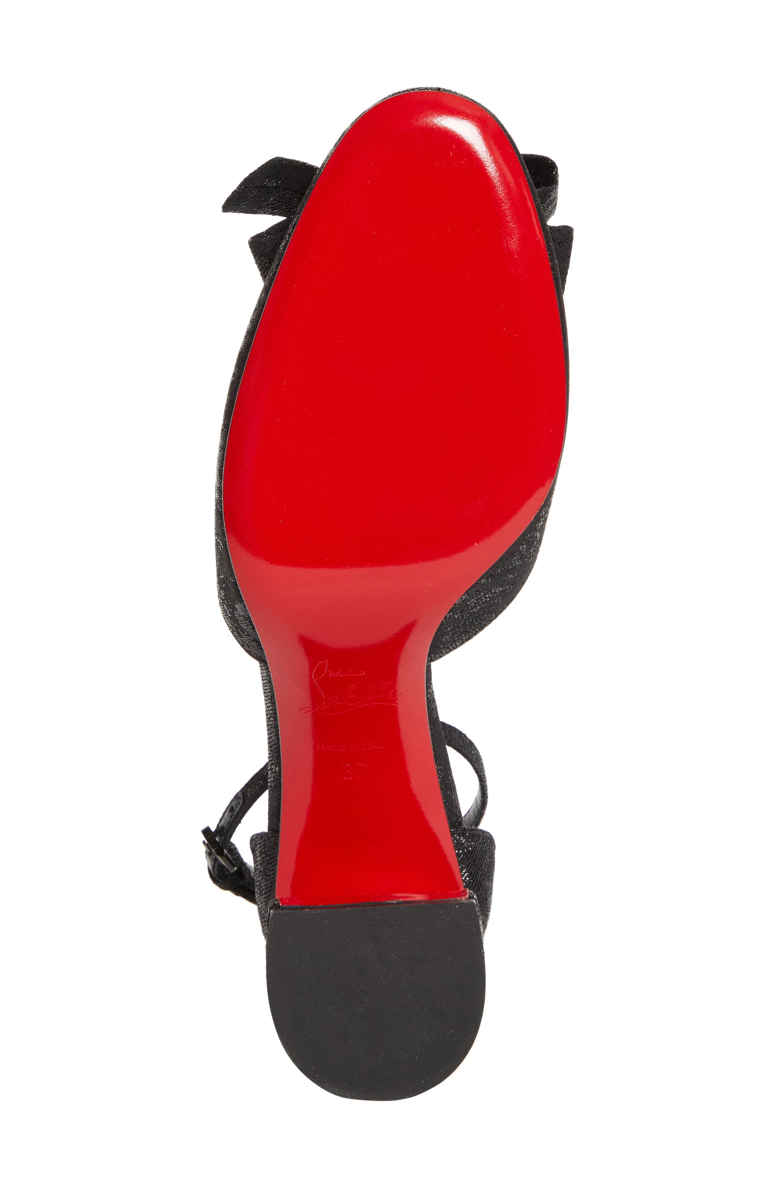 Christian Louboutin Jane Bow Pump in Black at Nordstrom - 6