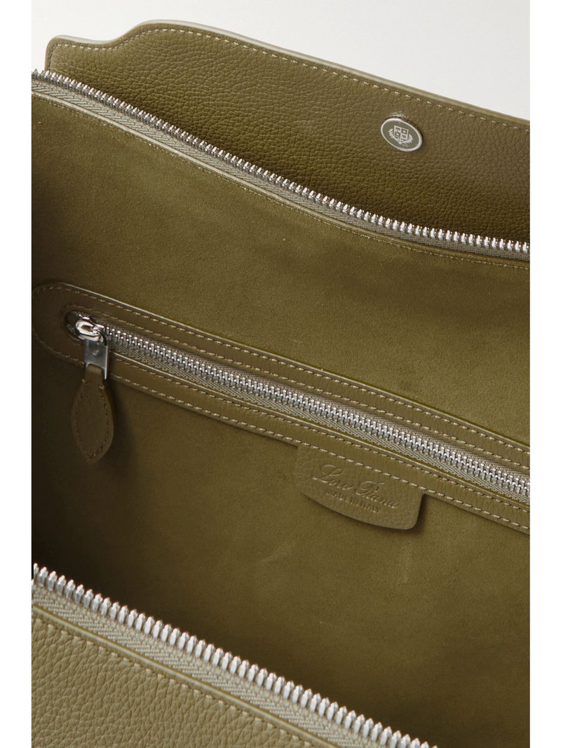 Sesia Happy Day large leather tote Green 5