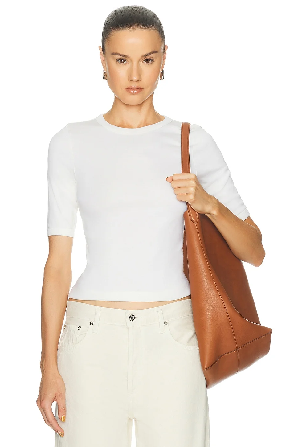 Supima Cotton New Classic Half Sleeve Tee - 1