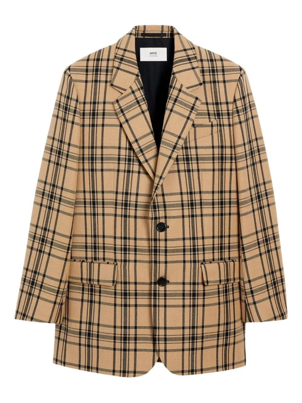 checked blazer - 1