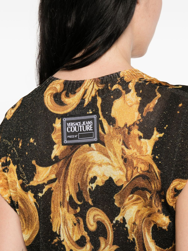 V-neck baroque-print vest 5