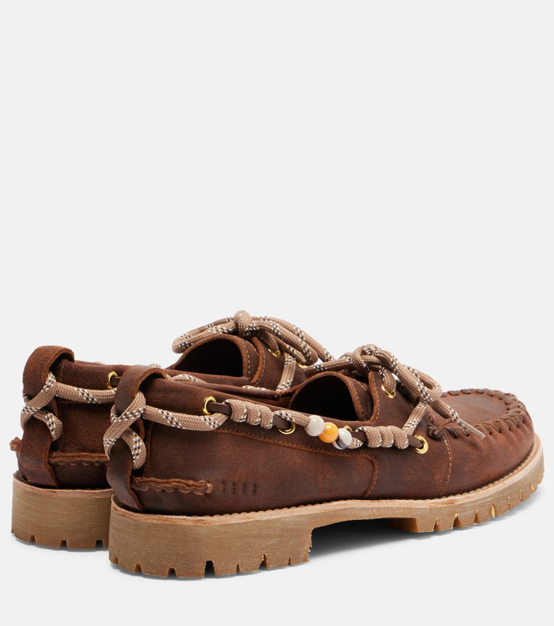 Golden Goose Cruise beaded suede boat shoes outlook