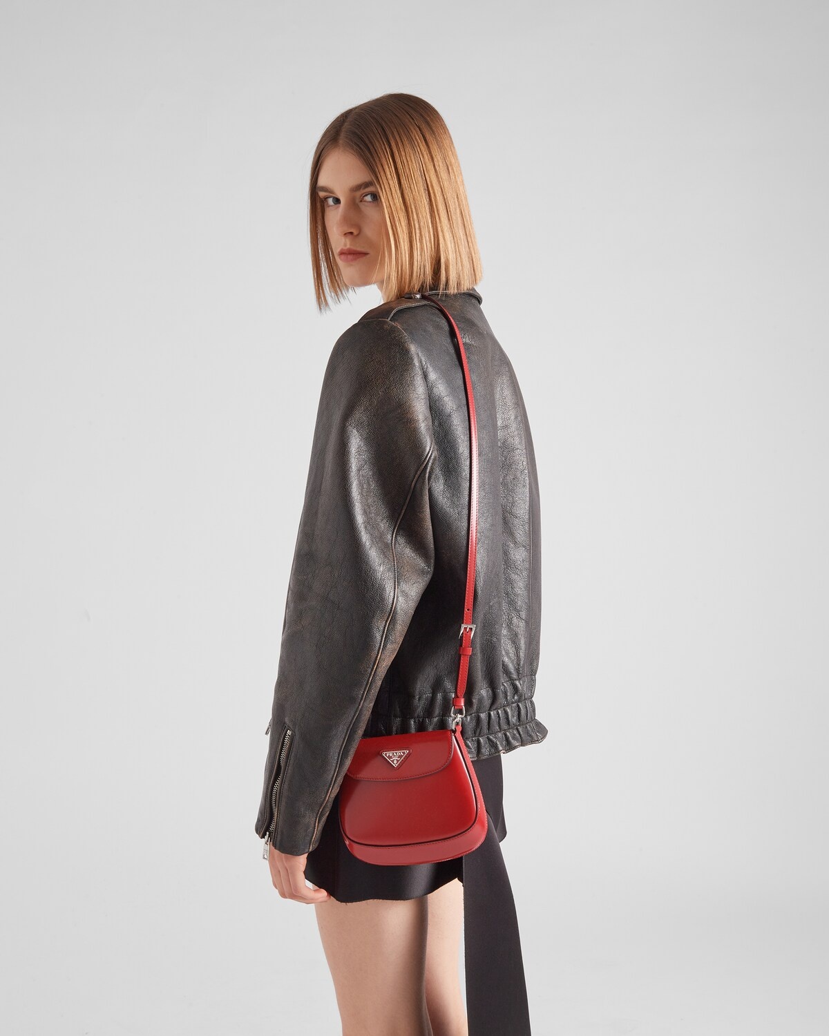 Prada Cleo brushed leather mini bag - 2