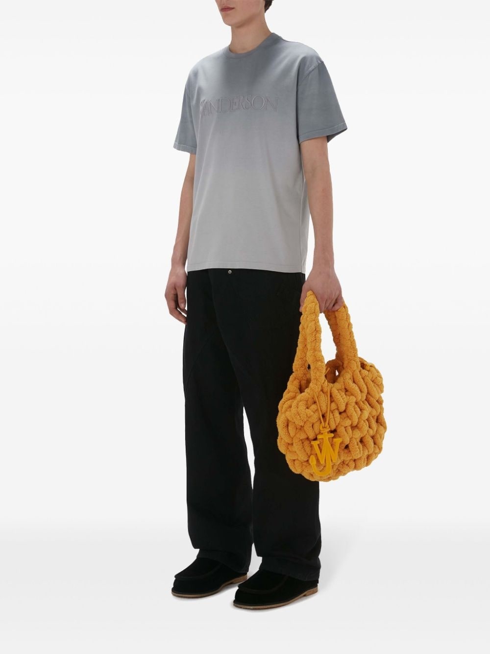 logo-embroidered loose jeans - 2