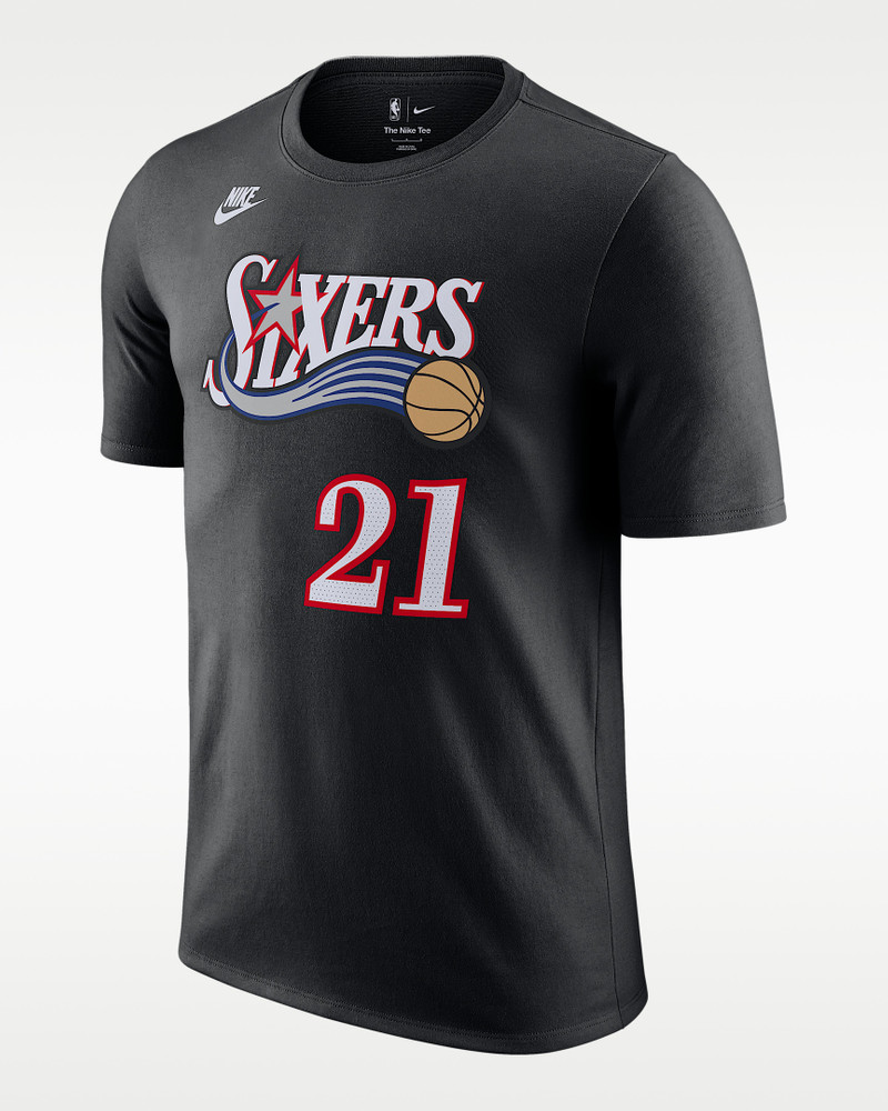 Philadelphia 76ers Hardwood Classics Essentials Men's Nike NBA T-Shirt 1