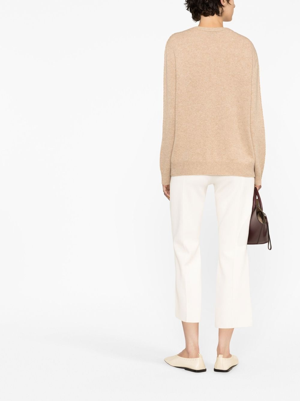 mid-rise cropped trousers - 4