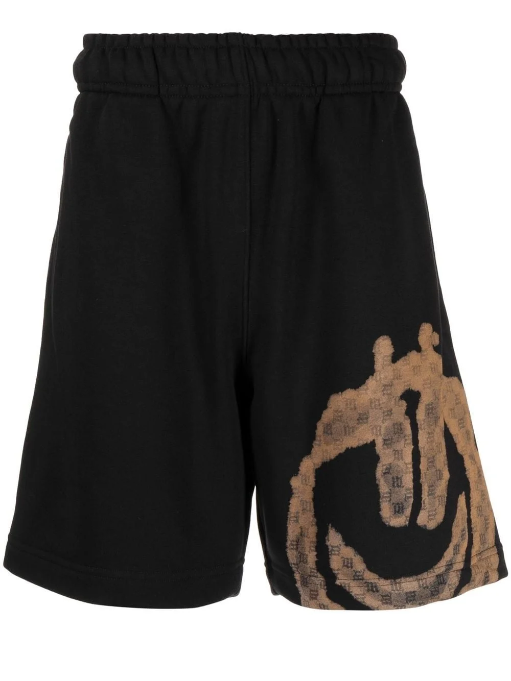 monogram-smiley track shorts - 1