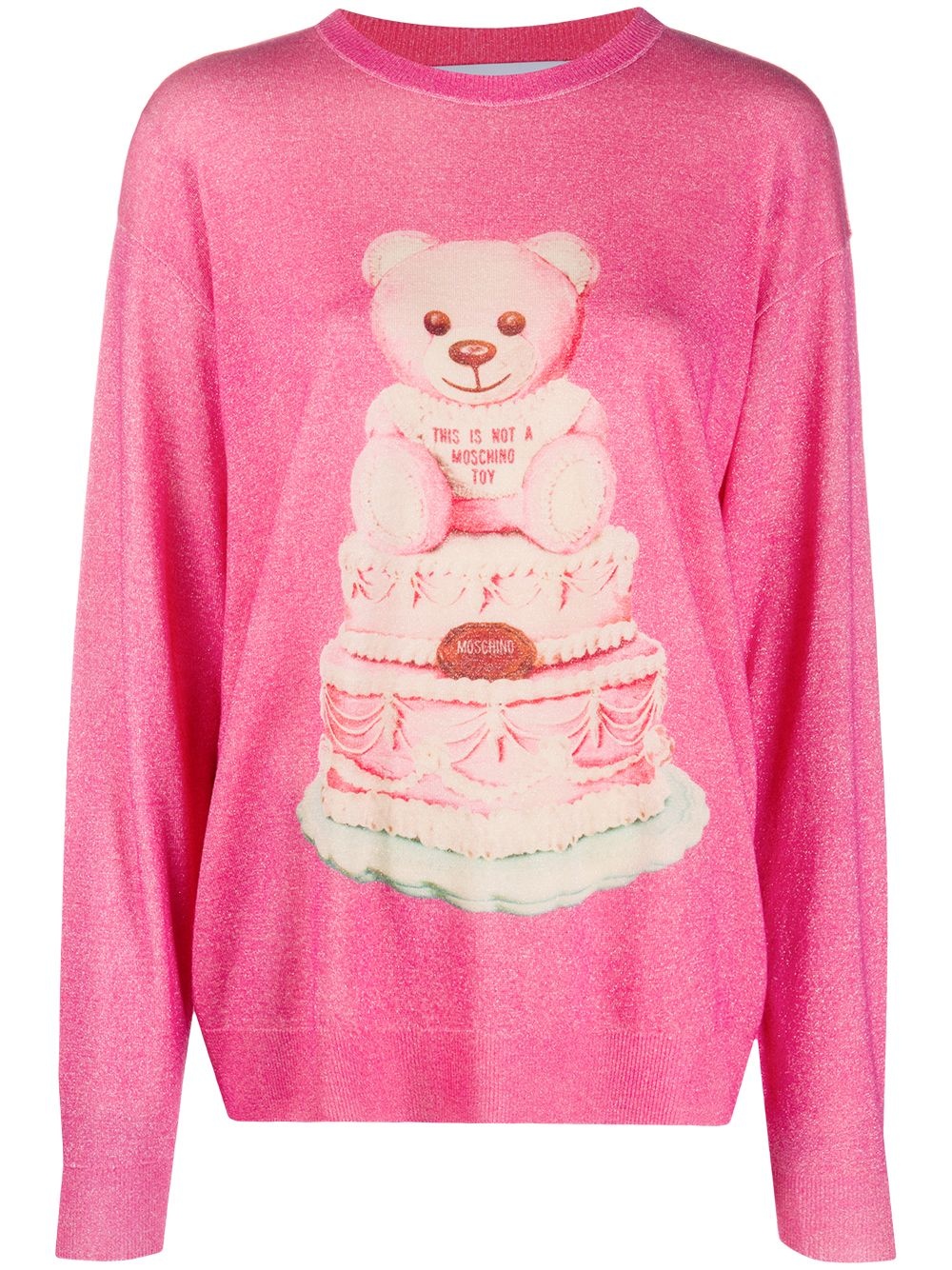 Cake Teddy print jumper - 1