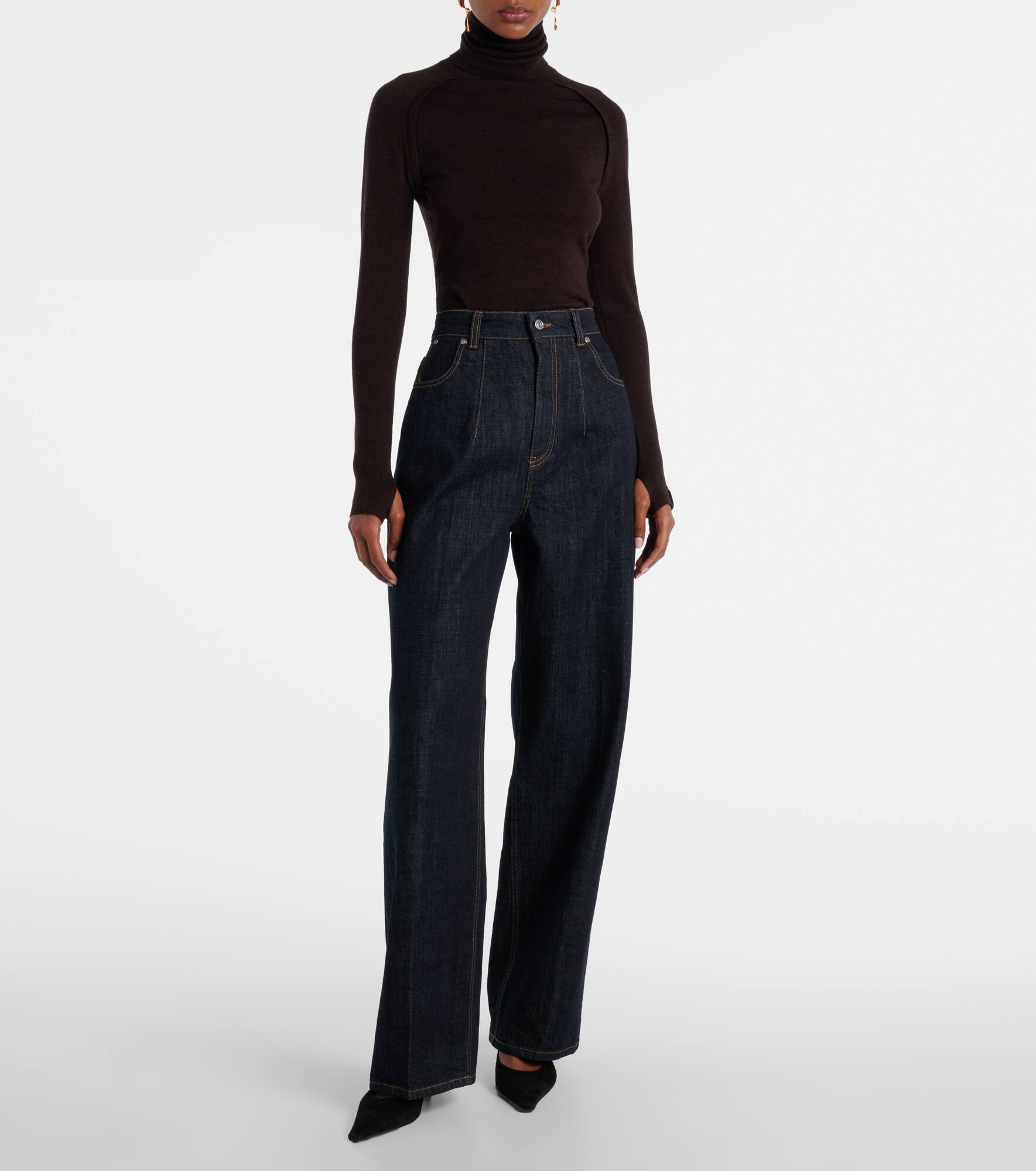 High-rise straight jeans - 7