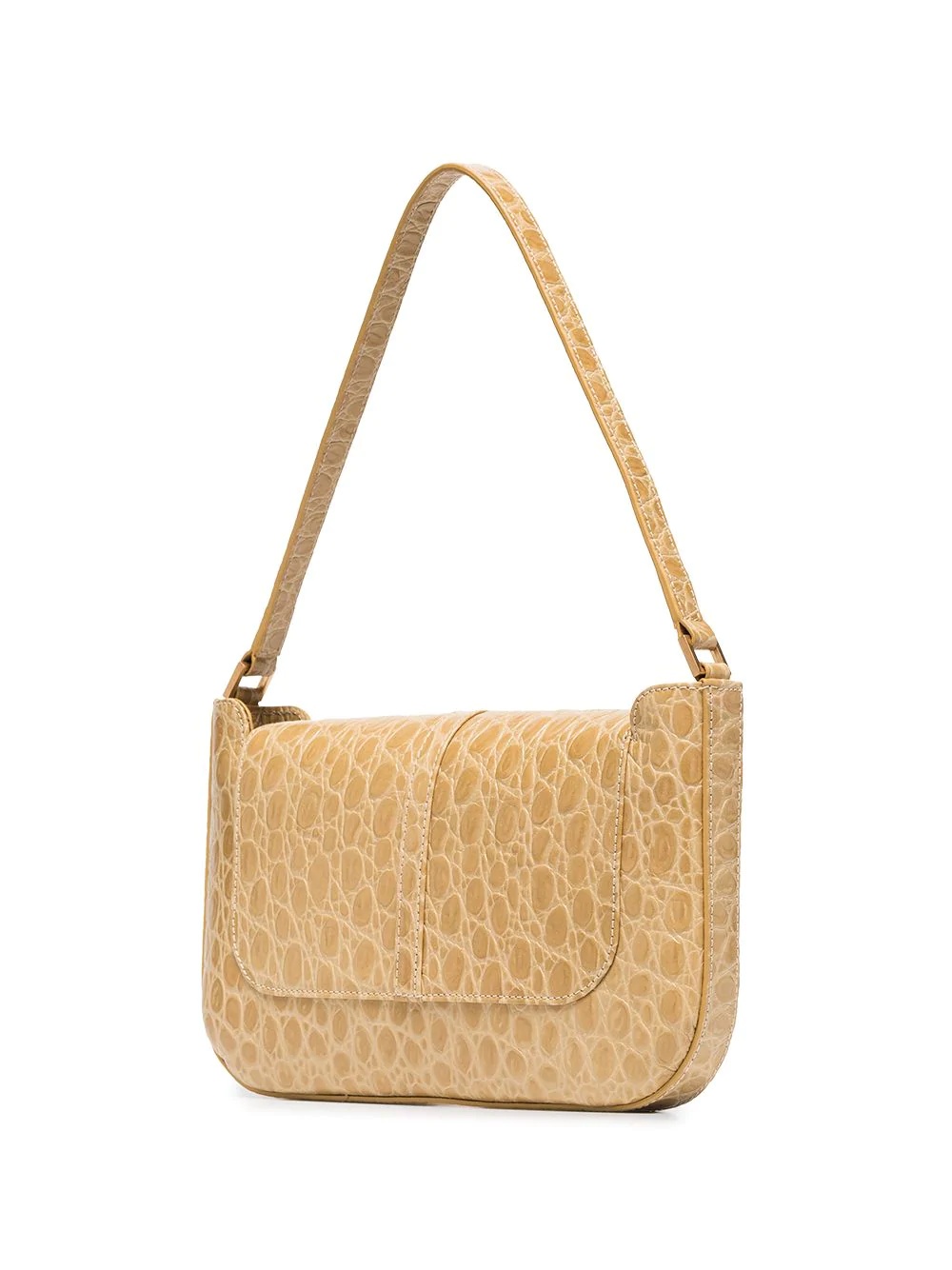 Miranda crocodile embossed shoulder bag - 2