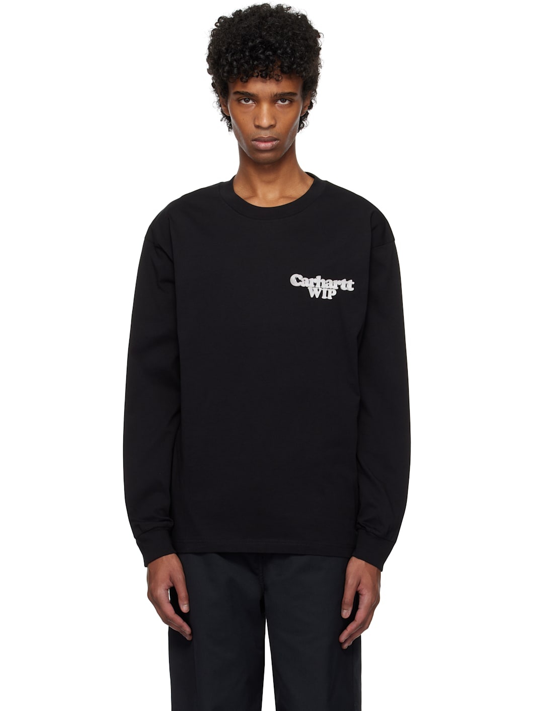 Carhartt Black Chain Link Long Sleeve T-shirt | ssense
