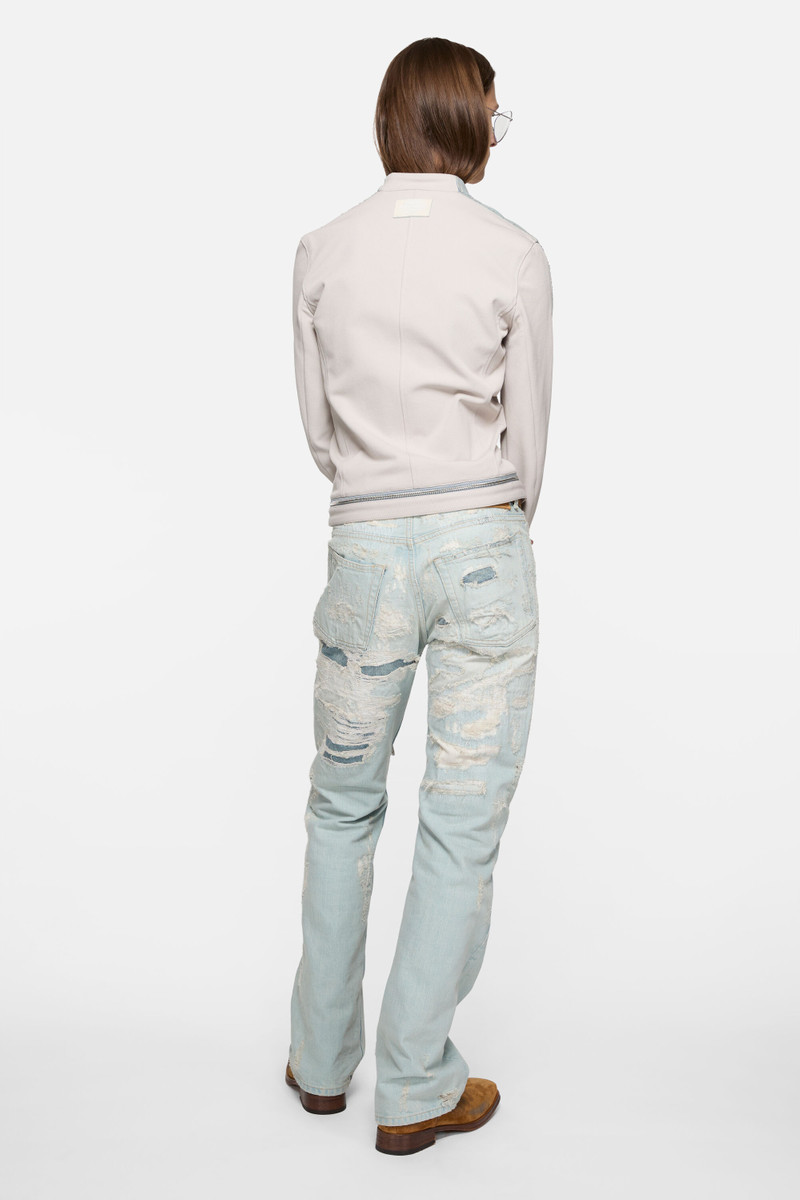 Twill biker jacket - Light taupe 3