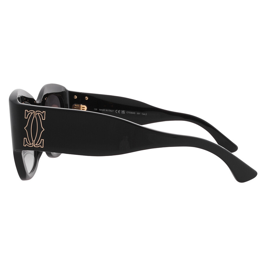 Cartier C Decor Grey Gradient Butterfly Ladies Sunglasses CT0304S 001 52 - 4