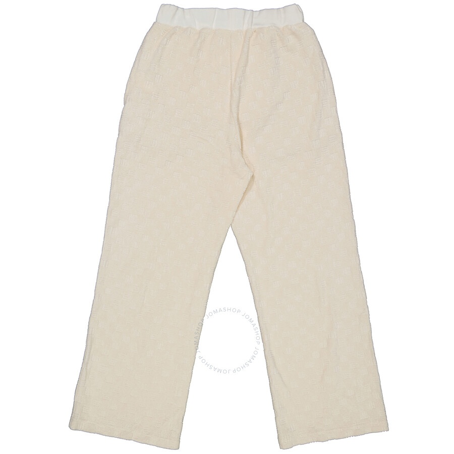 Ambush Asparagus White Cotton Blend Monogram Sweatpants - 2