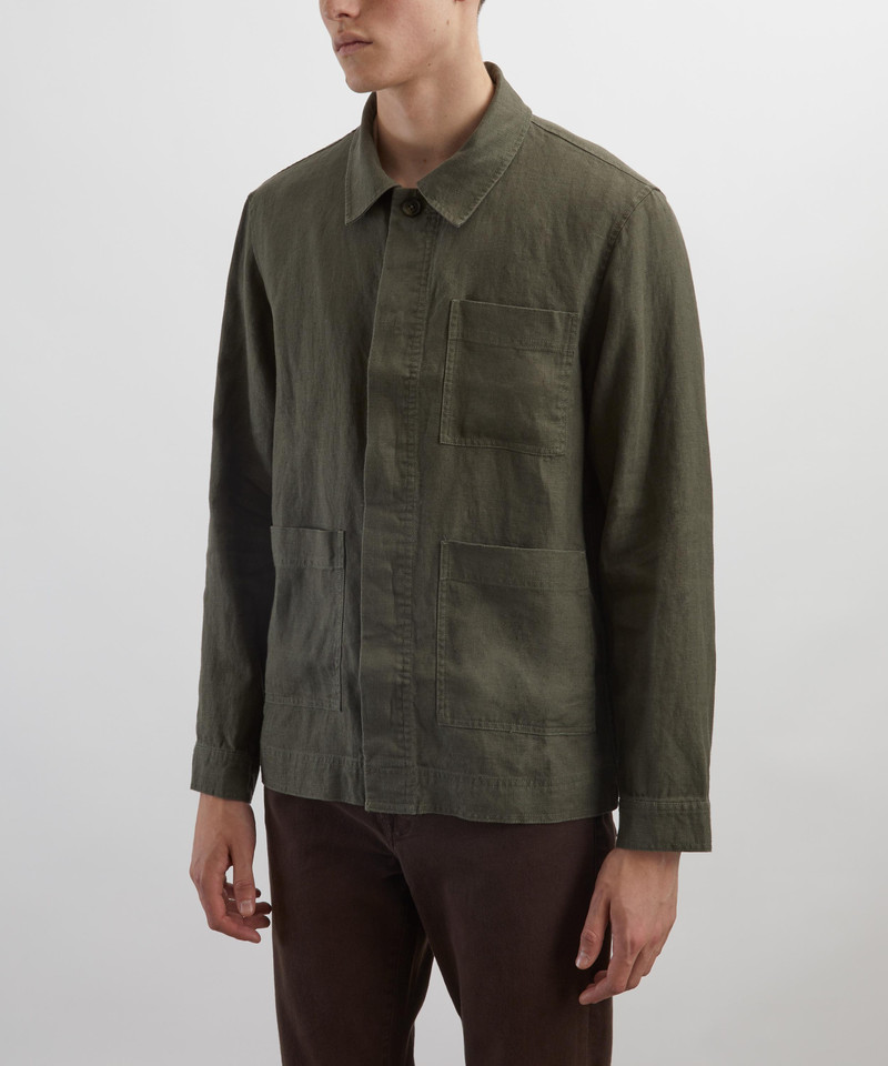 NN07 Olav Linen Workwear Overshirt outlook