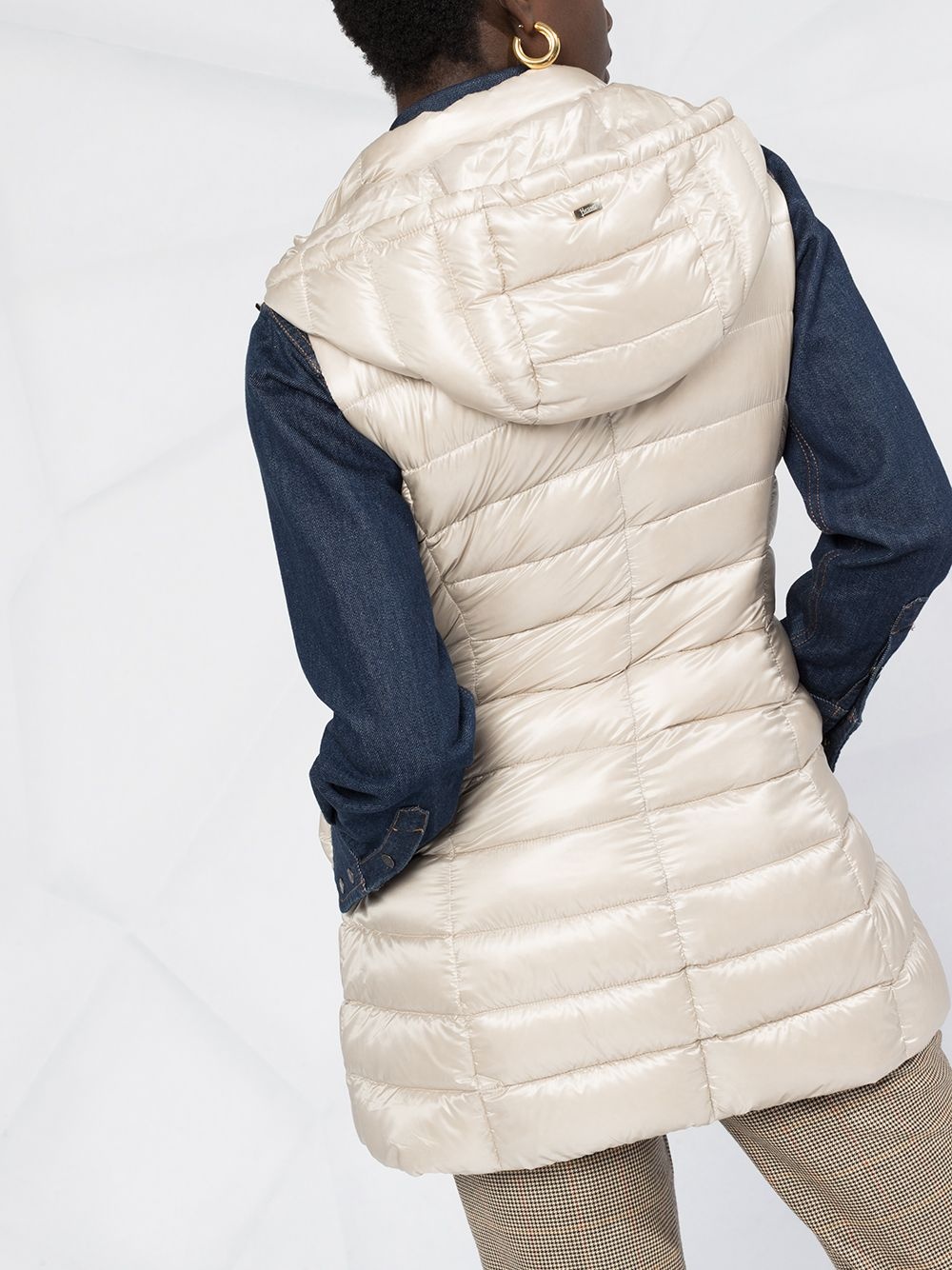 padded hooded gilet - 3