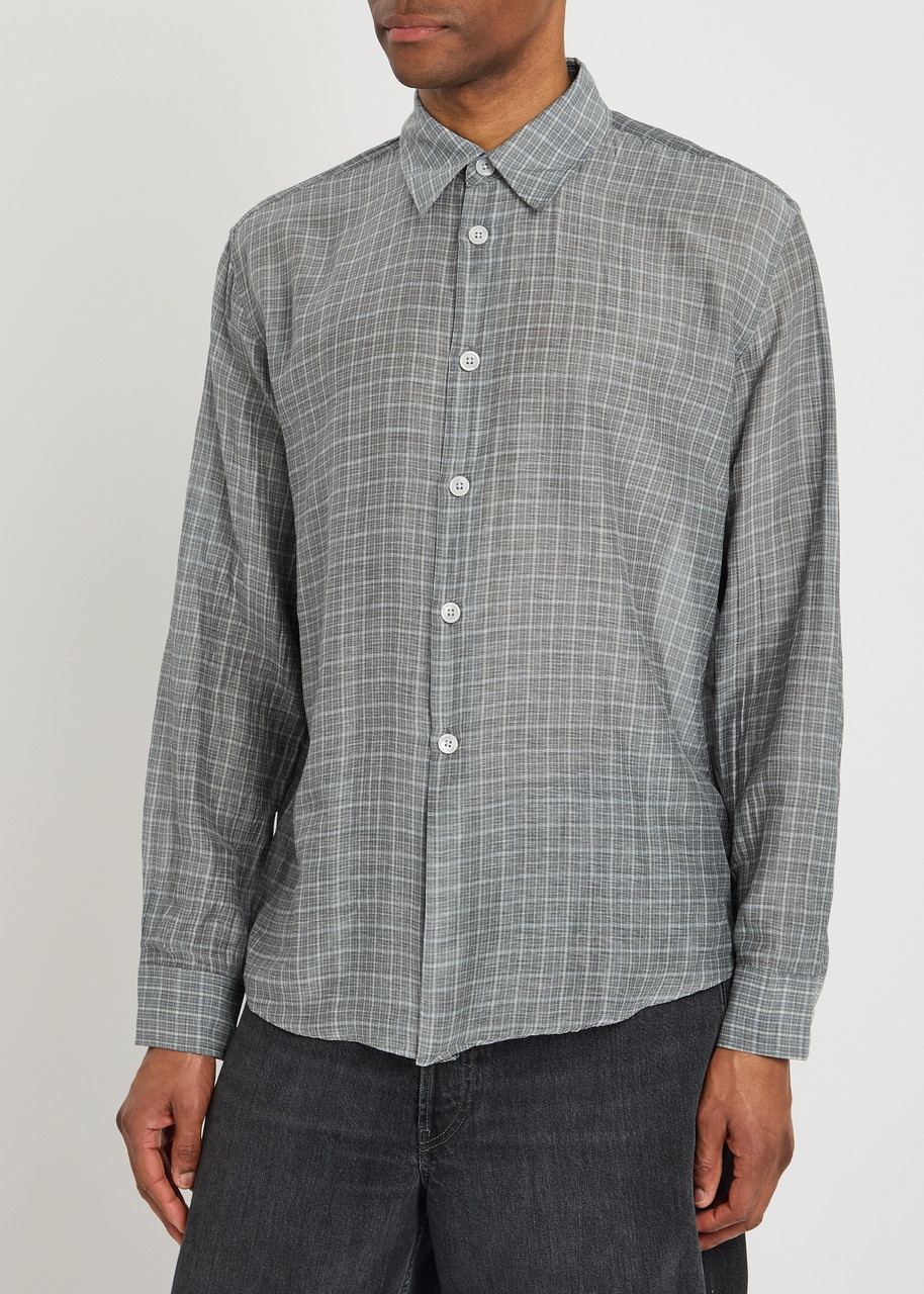 Our Legacy Beyond Checked Voile Shirt - 2