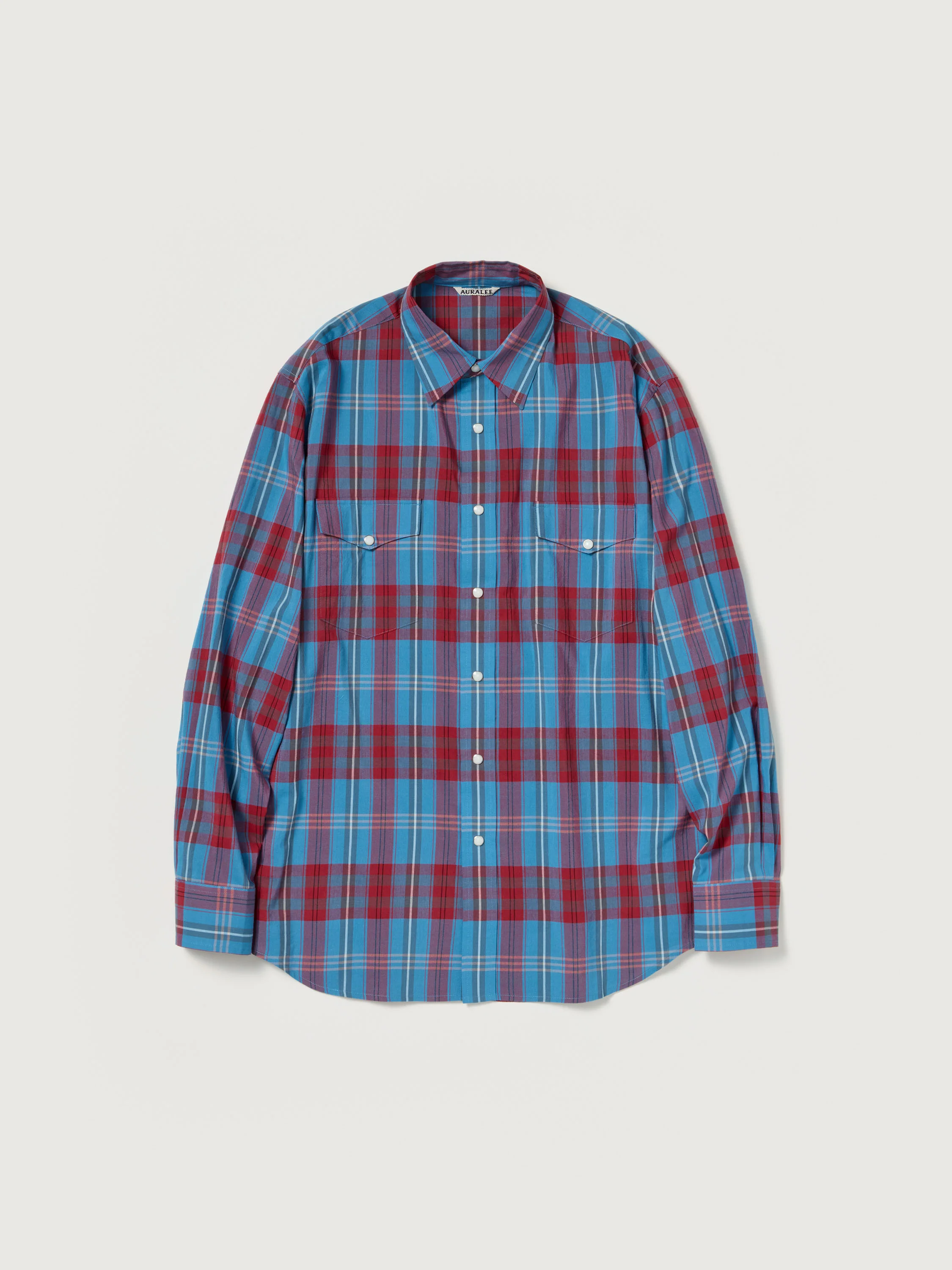 HIGH TWIST COTTON SILK CHECK SHIRT - 1