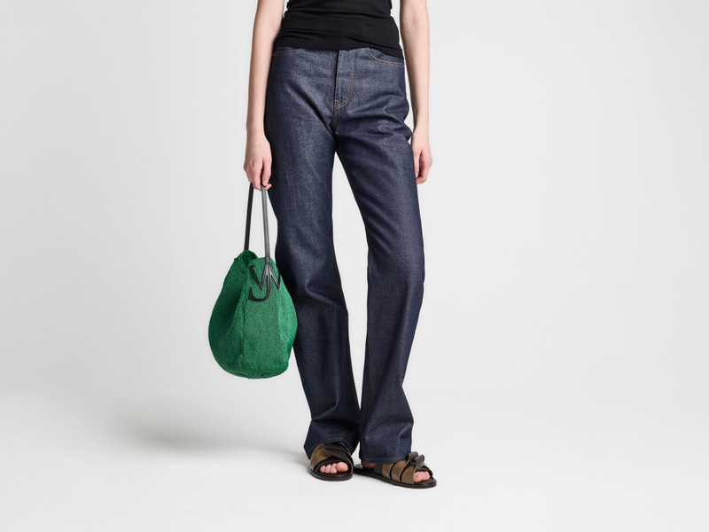 SMALL BEADED BULB BAG IN GREEN 8