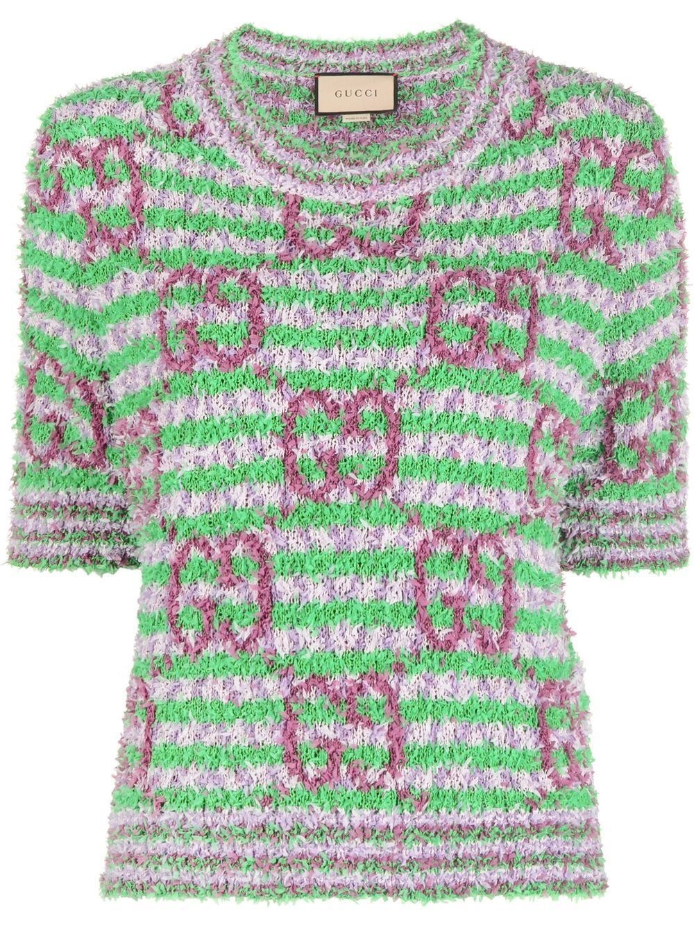 GG striped-knit top - 1