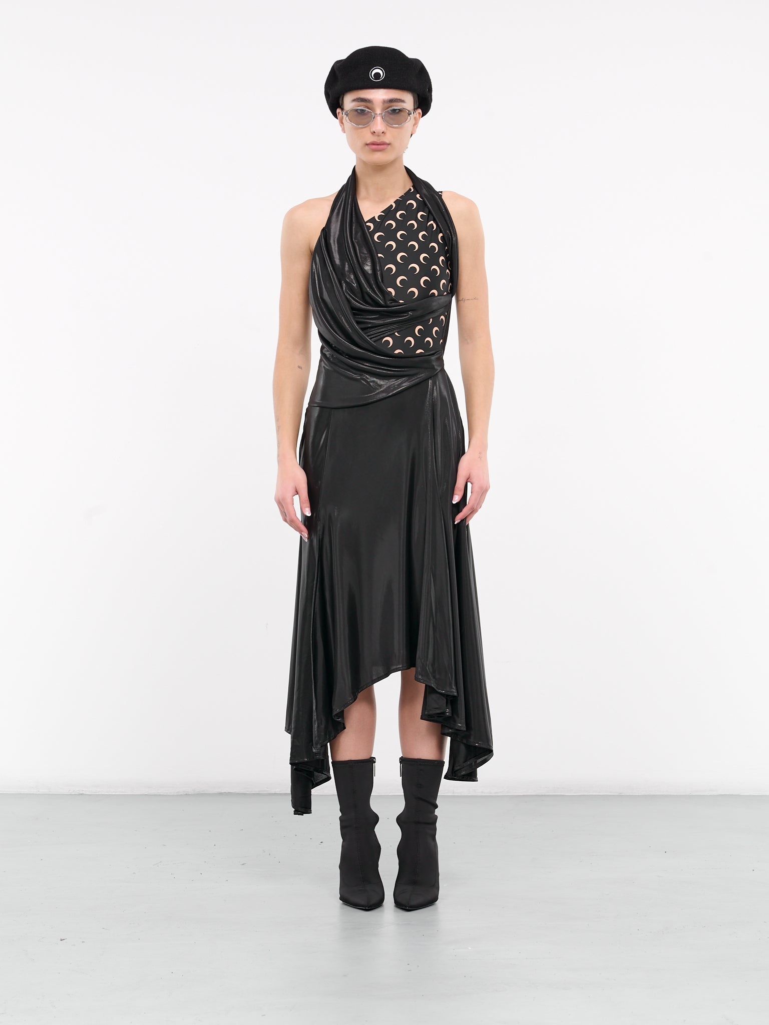 Regenerated Jersey Draped Dress - 6