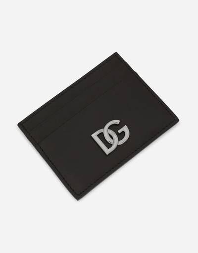 Dolce & Gabbana Calfskin nappa card holder with DG logo outlook