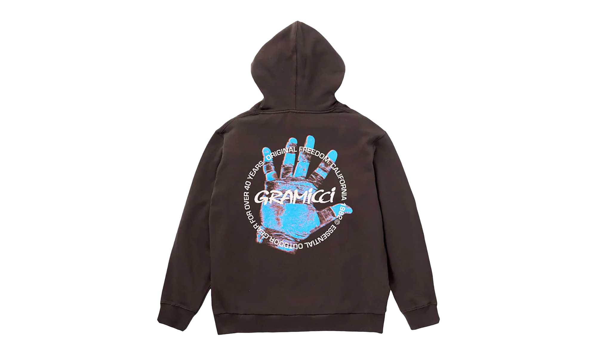 Climbers Hand Pullover Hoodie "Dark Brown" - 2