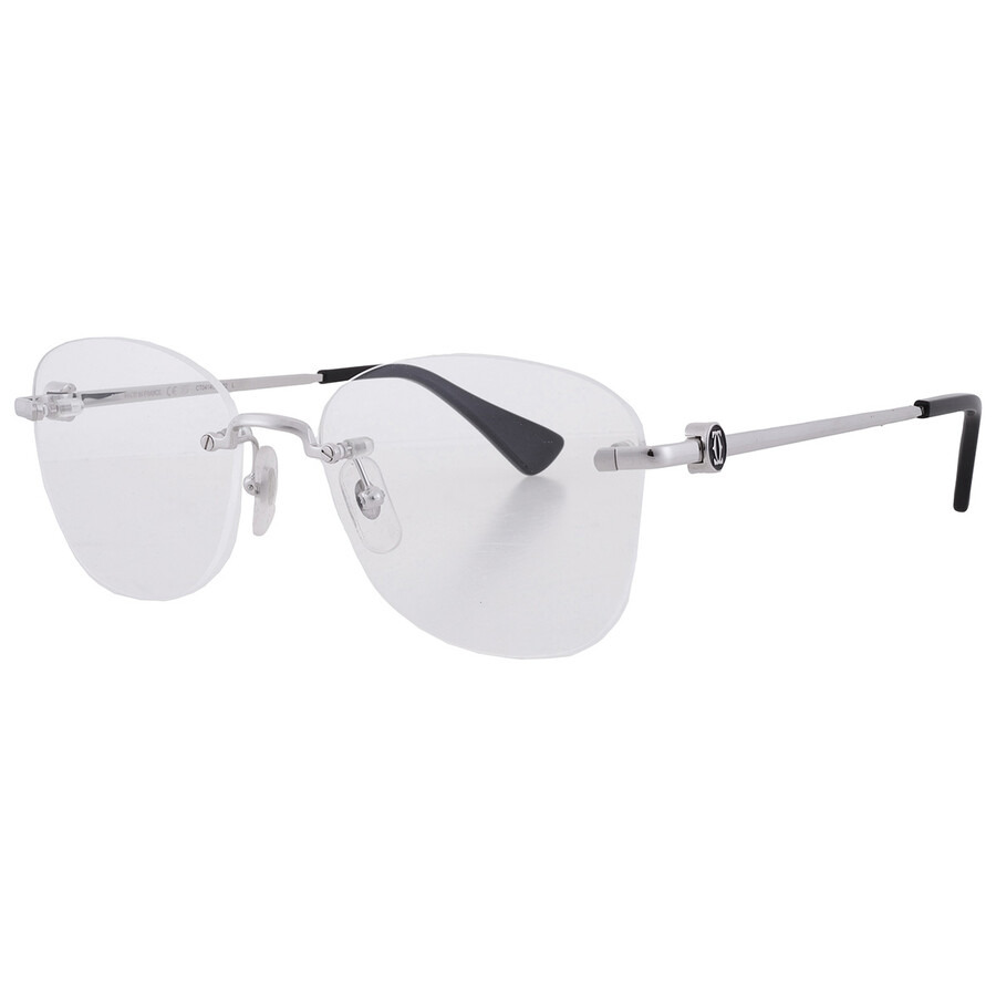Cartier C Decor Demo Oval Ladies Eyeglasses CT0414O 002 56 - 2