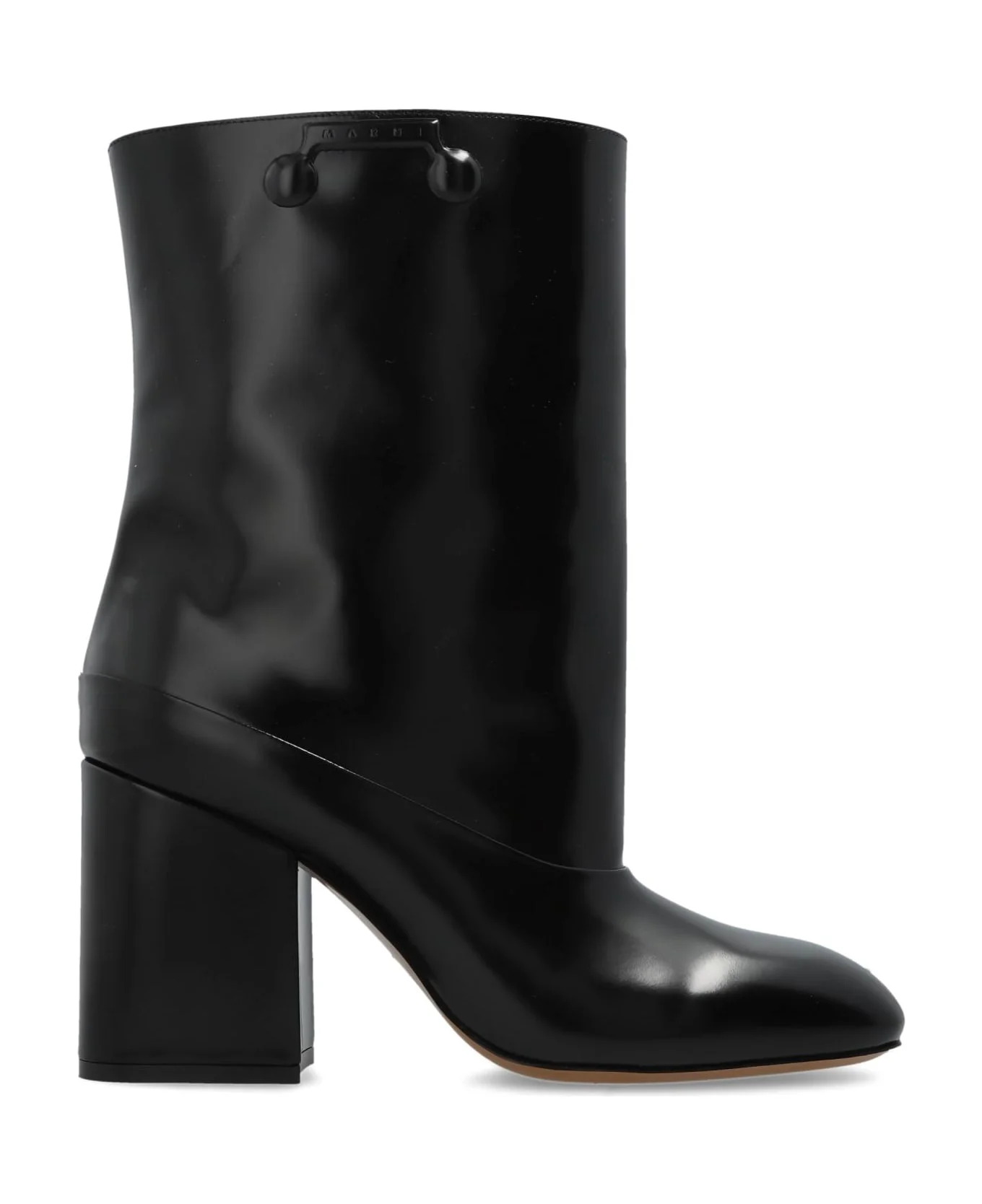 Marni Leather Heeled Ankle Boots - 1