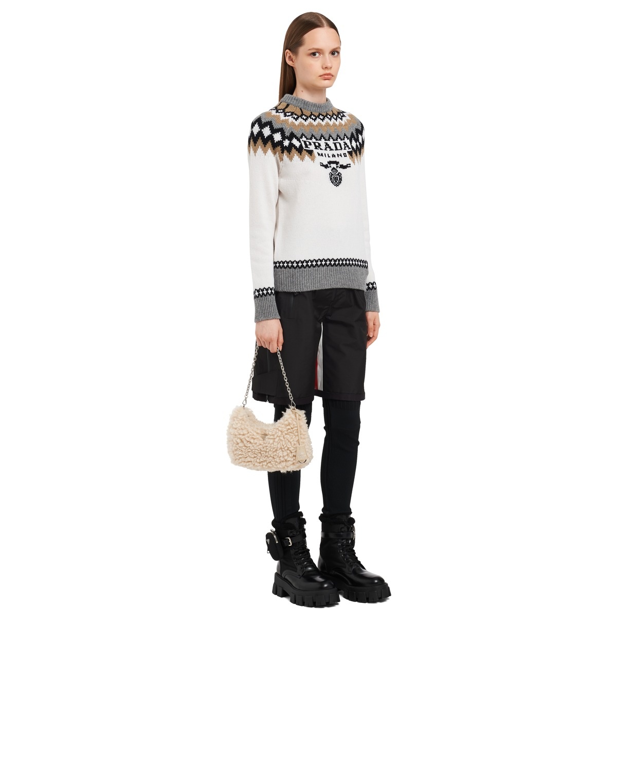 Re-Edition 2005 wool and cashmere mini-bag - 7