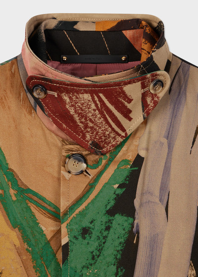 Paul Smith Oversized 'Life Drawing' Print Trench Coat outlook