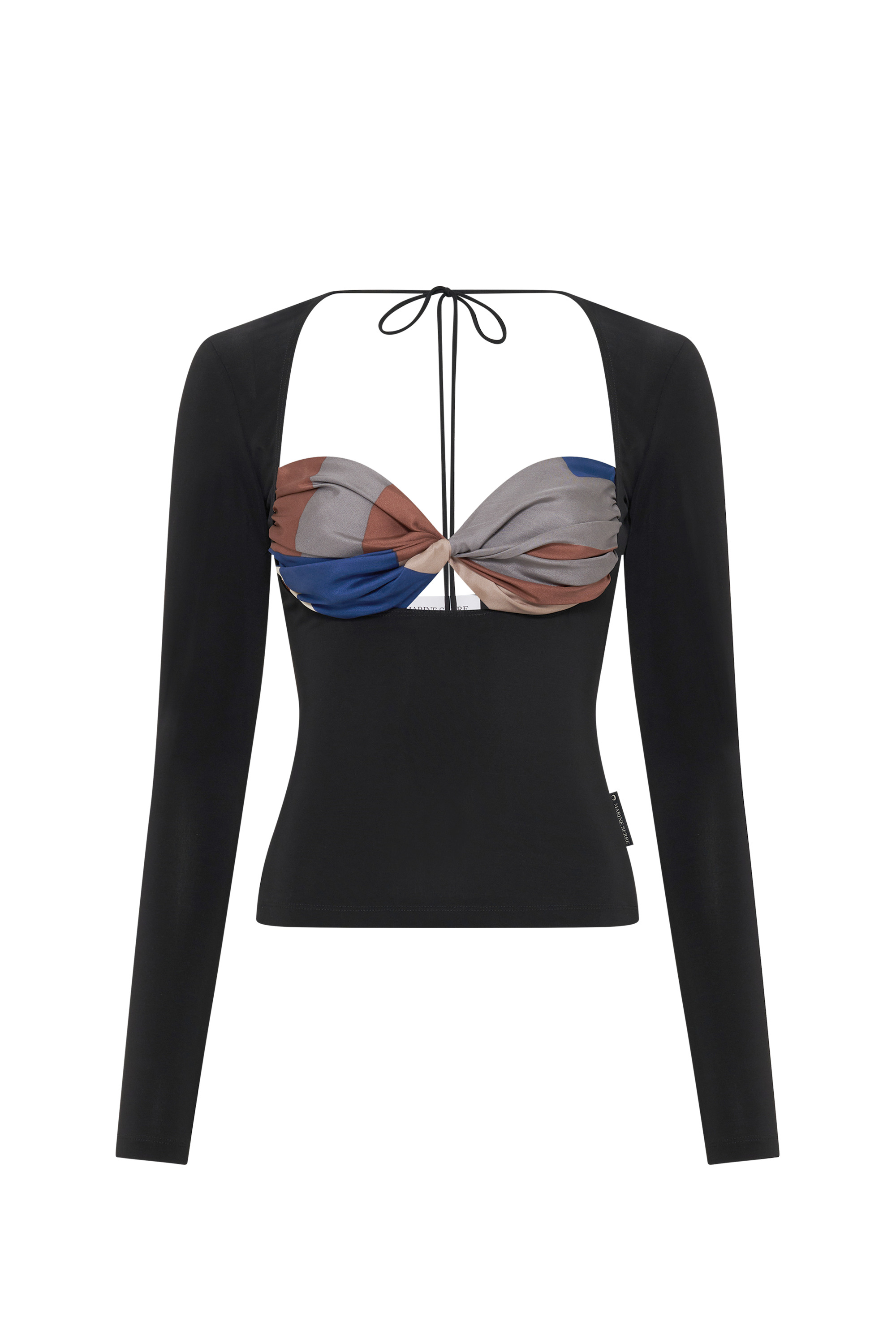 Regenerated Silk Scarves Draped Top - 8