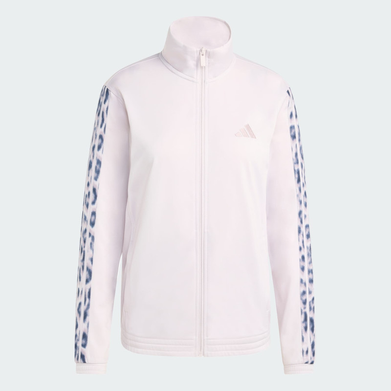 Tricot 3-Stripes Tracktop with Leopard Print 1
