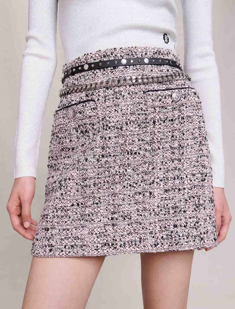 Double leather and chain belt - 6
