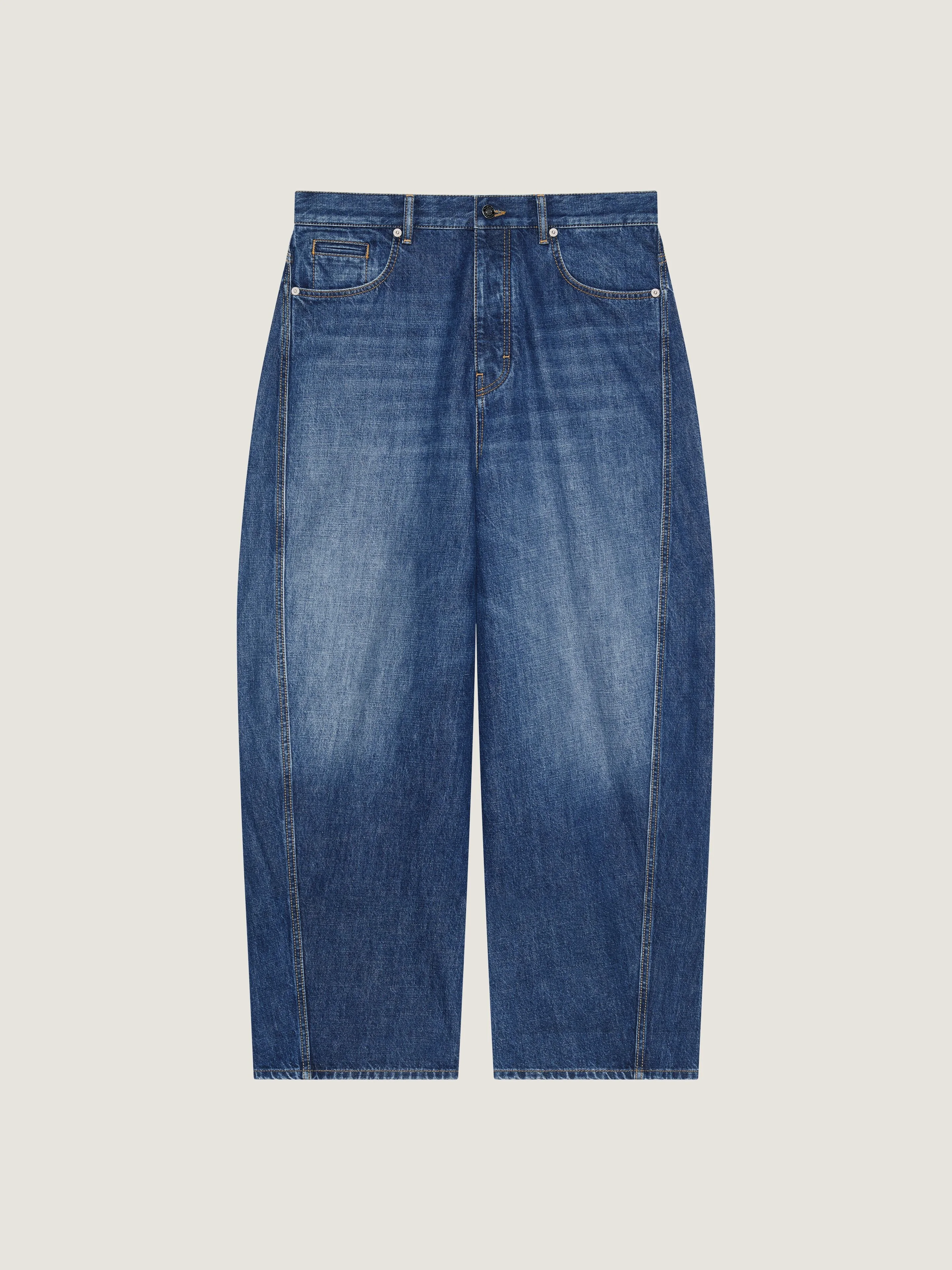 JEANS IN WASHED DENIM - 1