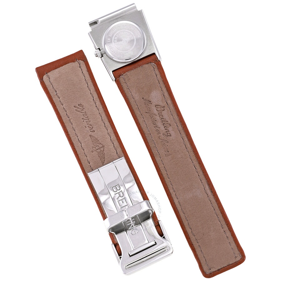 Breitling Men's Leather Watch Band With Second Time Zone Attachment B6107211/B102.155X.A18D - 2