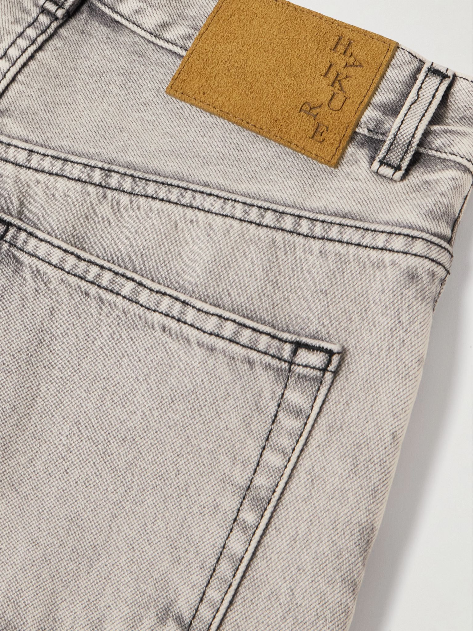 Bonnie high-rise straight-leg jeans Gray - 5