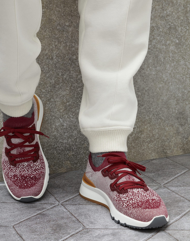 Cotton chiné knit runners 4