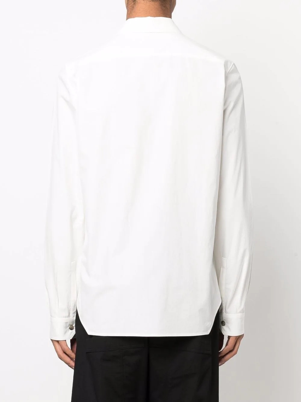 plain long-sleeve shirt - 4