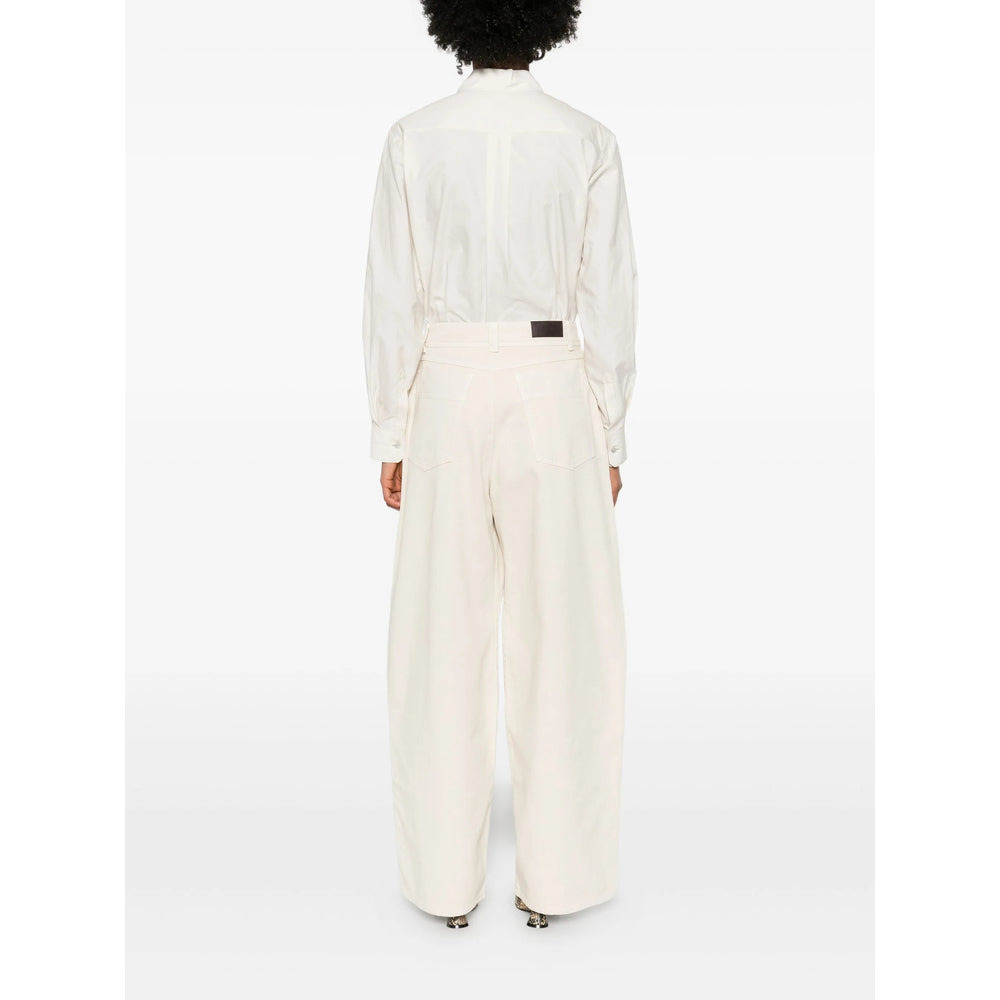 Lemaire Neutrals Denim - Straight-Leg Jeans Women - 4