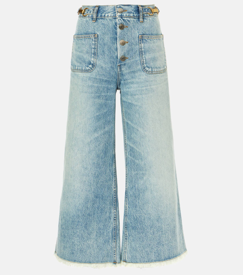 High-rise cropped flared jeans - 1