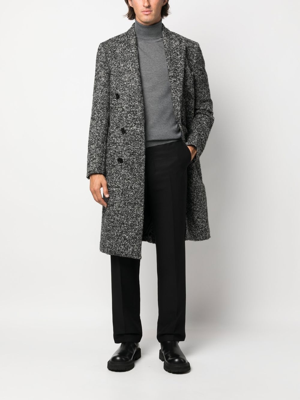 roll neck wool sweatshirt - 2